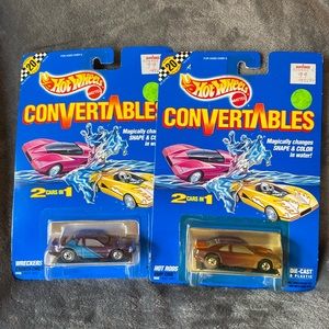🚗 Vintage Hot Wheels Convertables - 2 cars in one